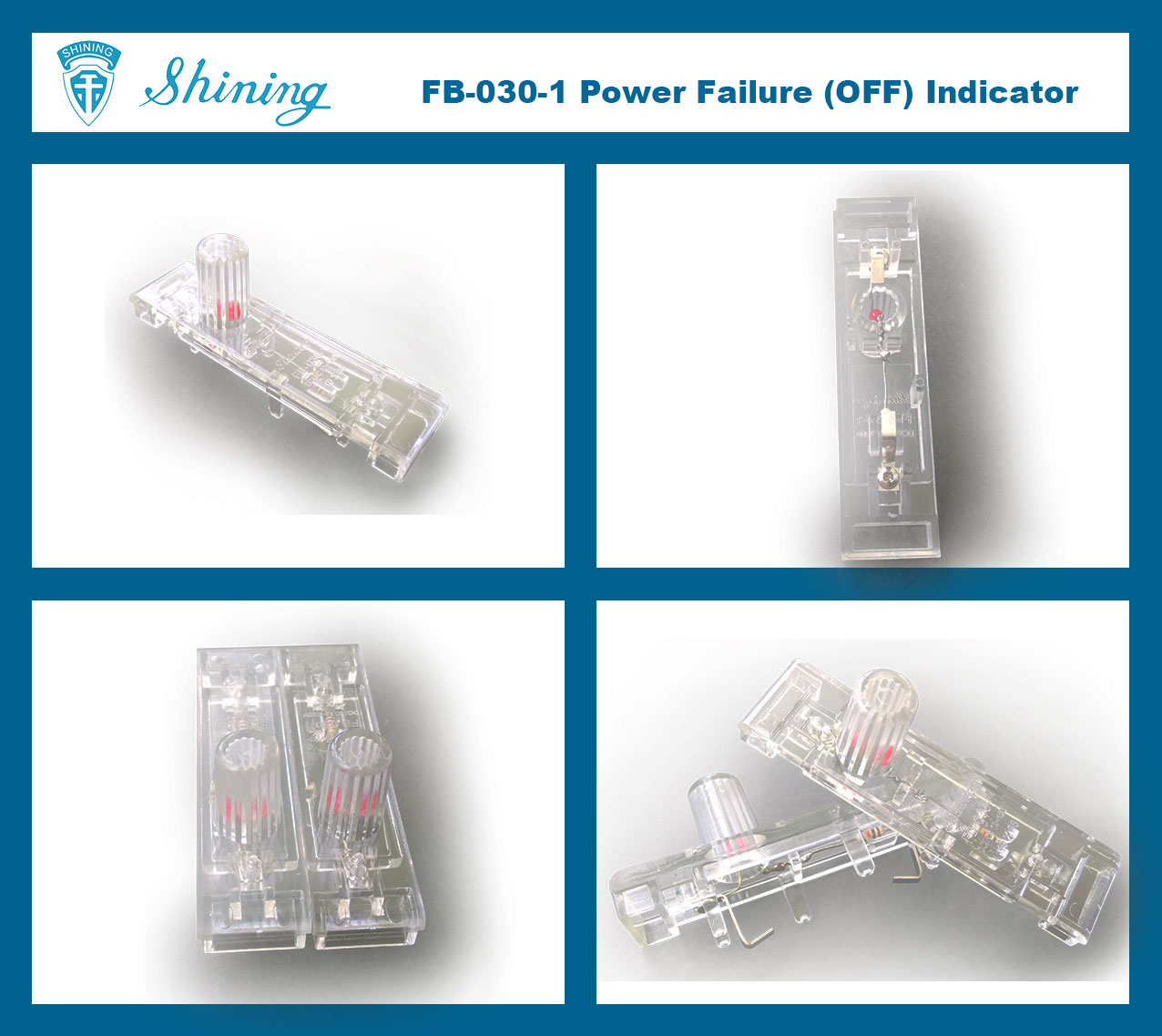 FB-030-1 Indicatore di fusibile di mancanza di alimentazione a 120V DC