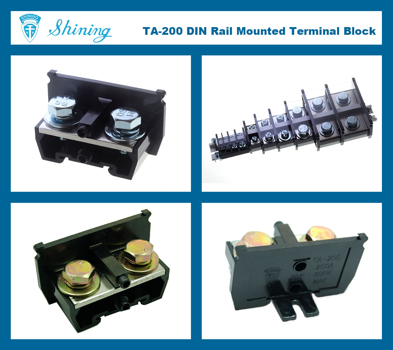 TA-200-35-mm-DIN-Rail-Electric-Wire-Connector-10A-Terminal-Block-1-Photo