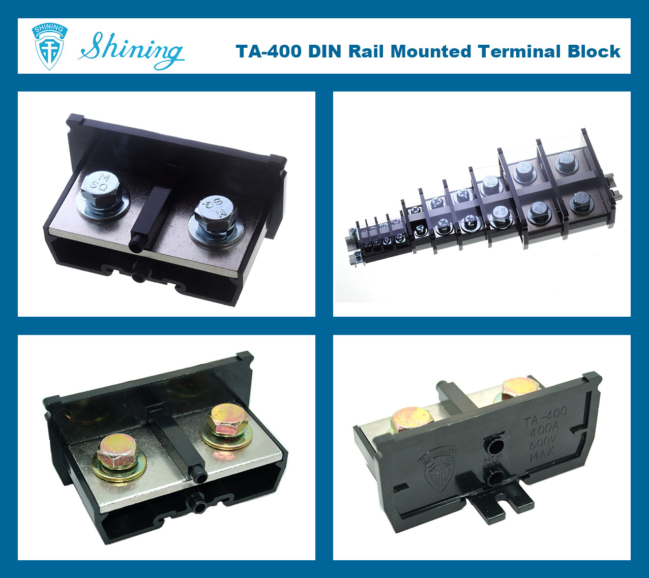 TA-400-35-mm-DIN-Rail-Electric-Wire-Connector-10A-Terminal-Block-1-Photo