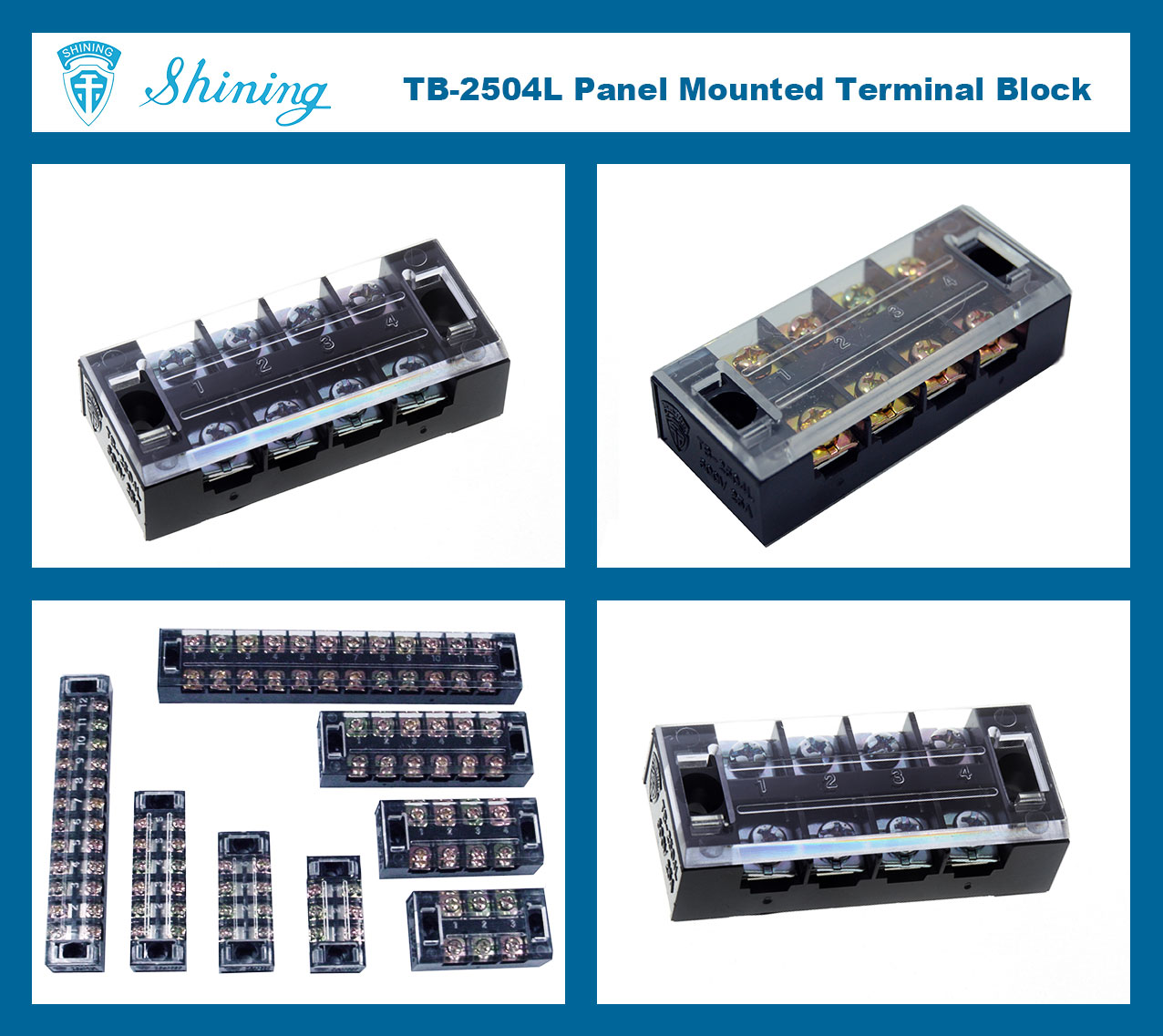 TB-2504-Panel-Mounted-600V-25-Amp-Fixed-4-Pole-Terminal-Block-Photo