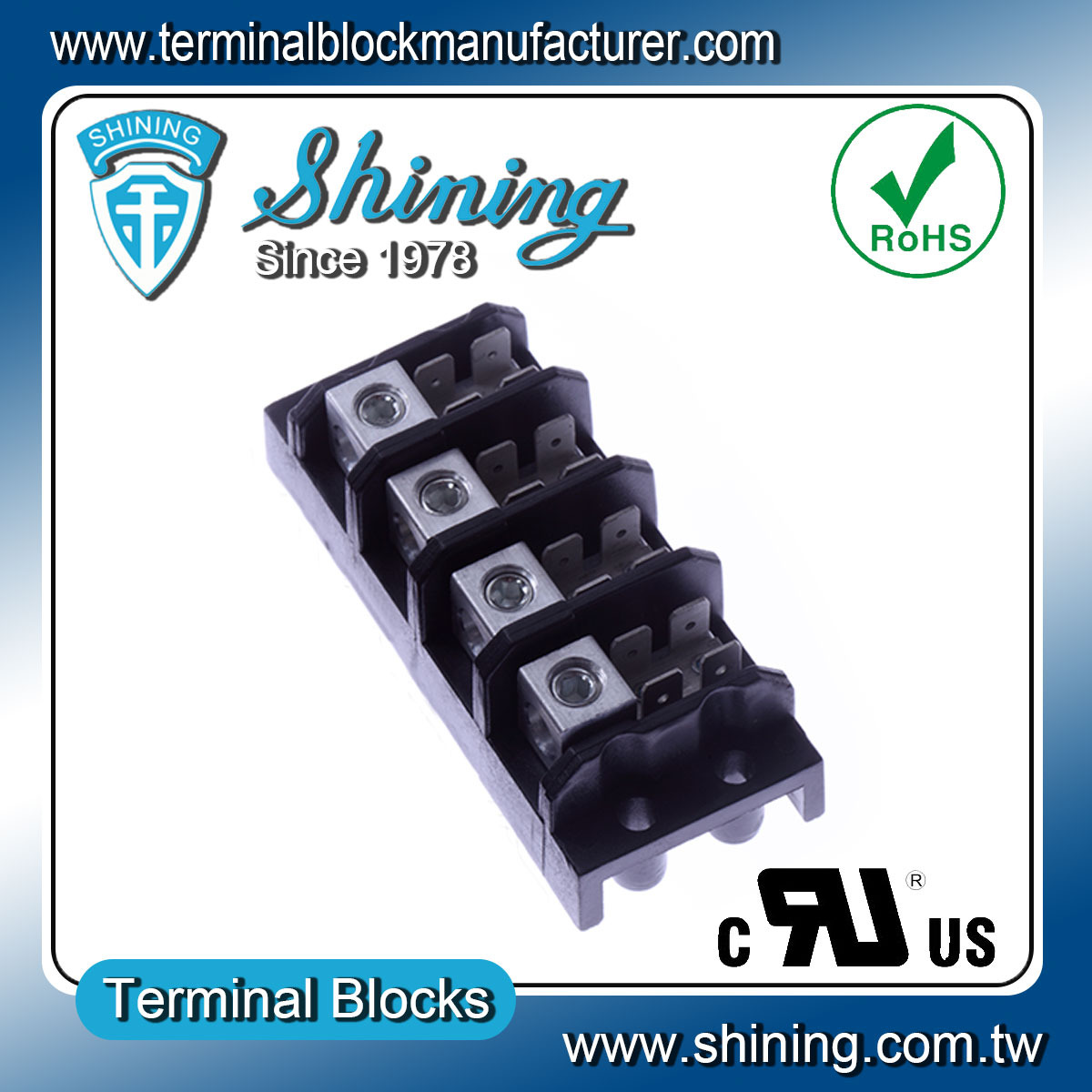 TGP-050-04A-600V-50A-4-Pole-Power-Distribution-Terminal-Block