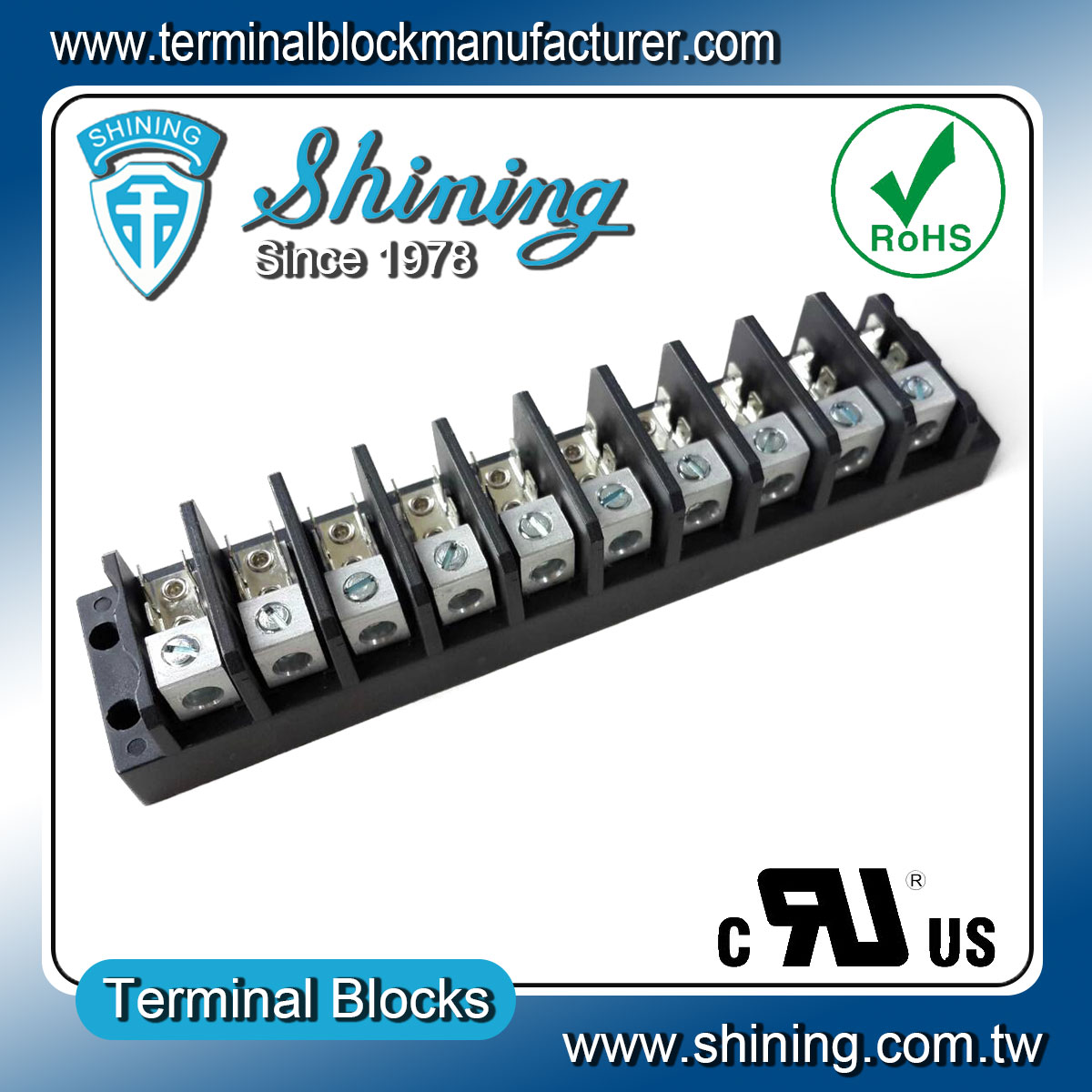 TGP-050-10A1-600V-50A-Quick-Connect-10-Pole-Power-Terminal-Block