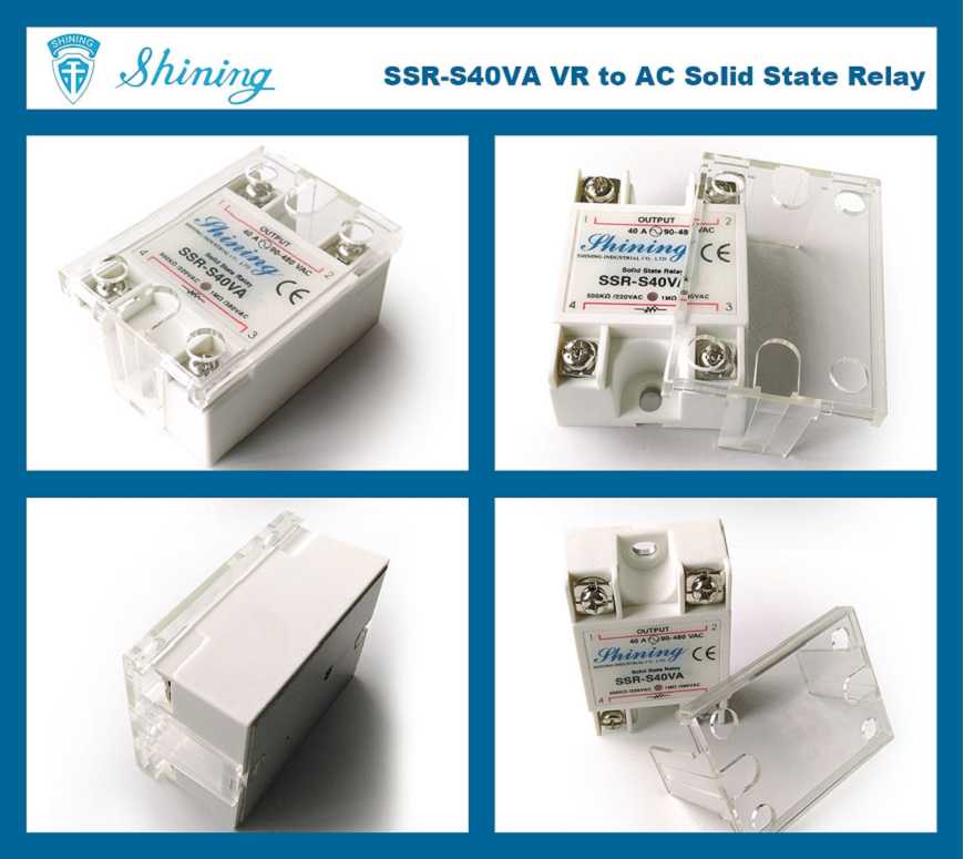 SSR-S40VA VR na AC 40A 280VAC Jednofázový Solid State Relay